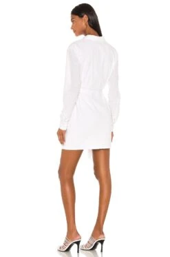 August Shirt Dress White Stripe -Bardot Store LCDE WD320 V3