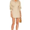 The Ismene Mini Dress Khaki