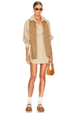 The Ismene Mini Dress Khaki -Bardot Store LCDE WD461 V4