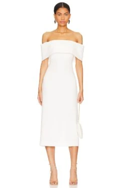 Cohen Midi Dress White