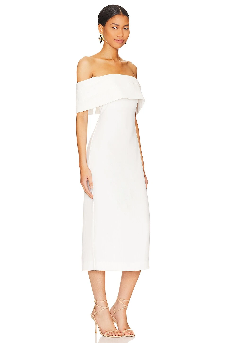 Cohen Midi Dress White 2 Cohen Midi Dress White - Image 2