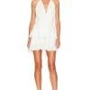 LoveShackFancy Deanna Halter Dress True White