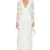 LoveShackFancy Sylvester Gown True White