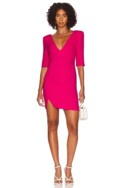 Sculptural Mini Dress Pink Yarrow