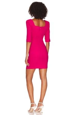 Sculptural Mini Dress Pink Yarrow -Bardot Store LIBY WD6 V3