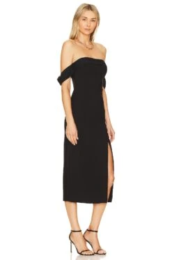LIKELY Midi Paz Dress Black -Bardot Store LIKR WD681 V2