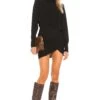 Kiana Sweater Dress Black
