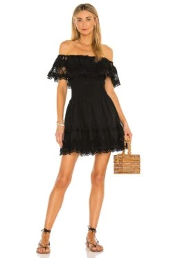 Dallas Mini Dress Black -Bardot Store LOVF WD2939 V1 1