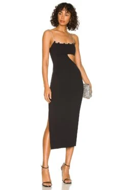 Charlotte Midi Dress Black