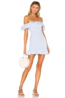 Daze Away Dress Blue Plaid