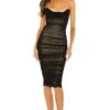 X REVOLVE India Midi Dress Black
