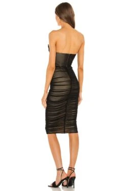 X REVOLVE India Midi Dress Black 8 X REVOLVE India Midi Dress Black -Bardot Store MELR WD467 V3