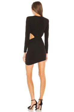 X REVOLVE Beatrix Mini Dress Black 7 X REVOLVE Beatrix Mini Dress Black -Bardot Store MELR WD477 V3