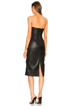 X REVOLVE Livia Midi Dress Black 5 X REVOLVE Livia Midi Dress Black -Bardot Store MELR WD559 V3