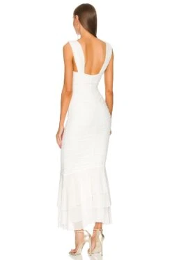 X REVOLVE Hilary Gown Ivory -Bardot Store MELR WD641 V3