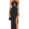 X REVOLVE Morgan Gown Black