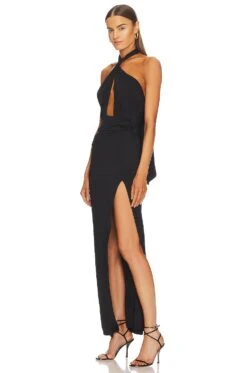 X REVOLVE Morgan Gown Black -Bardot Store MELR WD807 V3
