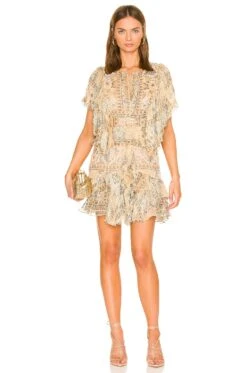 Mes Demoiselles Crook Dress Camel Combo