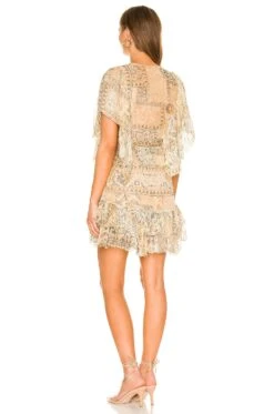 Mes Demoiselles Crook Dress Camel Combo -Bardot Store MESR WD81 V3