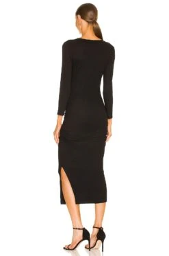 Christina Midi Dress Black 5 Christina Midi Dress Black -Bardot Store MICH WD818 V3