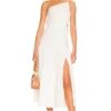 MILLY Bahati Poplin Cutout Dress White