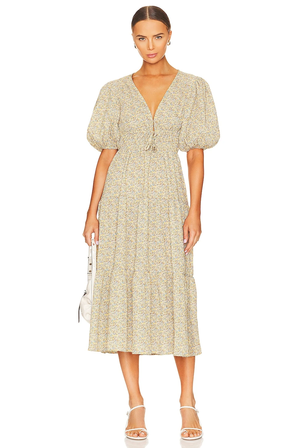 Minkpink Melody Midi Dress Yellow 1 Minkpink Melody Midi Dress Yellow