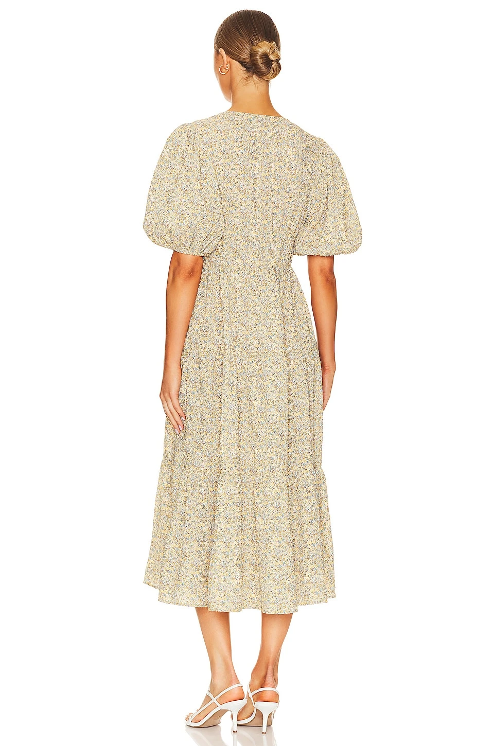 Minkpink Melody Midi Dress Yellow 3 Minkpink Melody Midi Dress Yellow - Image 3