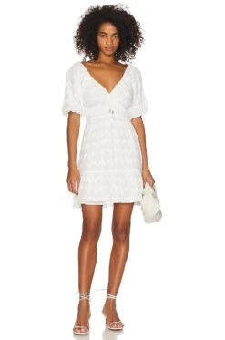 Minkpink Abella Mini Dress White