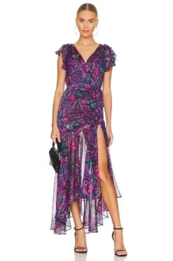 Colette Midi Dress Flora Electric
