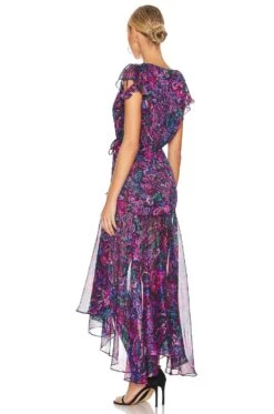 Colette Midi Dress Flora Electric -Bardot Store MISA WD631 V3