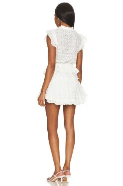 Iliana Dress Cotton Eyelet 5 Iliana Dress Cotton Eyelet -Bardot Store MISA WD668 V3