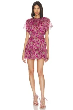 Siobahn Dress FUSCHIA PAISLEY