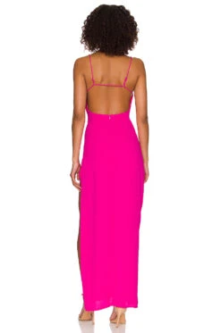 Catalina Wrap Maxi Dress Hot Pink -Bardot Store MOTO WD113 V3