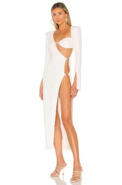 Senna Maxi Dress Ivory -Bardot Store NBDR WD2516 V3