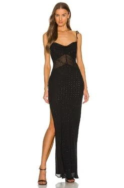 Oasis Gown Black 11 Oasis Gown Black -Bardot Store NBDR WD2543 V1 1