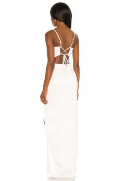 Stella Cut Out Gown Ivory 8 Stella Cut Out Gown Ivory -Bardot Store NKIE WD474 V3