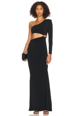 Tia Ring Gown Black -Bardot Store NKIE WD555 V1 1
