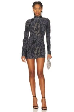 Zusi Mock Neck Mini Dress White & Off White 11 Zusi Mock Neck Mini Dress White & Off White -Bardot Store ONAR WD11 V1