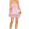OSEREE Plumage Babydoll Dress Glicine