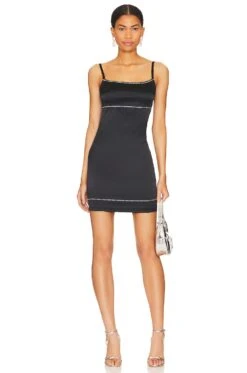 OW Collection Alissa Dress Black -Bardot Store OWIR WD46 V1 1