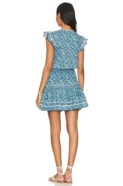 Anais Mini Dress BLUE PAQUERETTE -Bardot Store PSTB WD234 V3