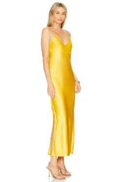 Mari V Neck Slip Dress Apricot -Bardot Store PSTL WD5 V2