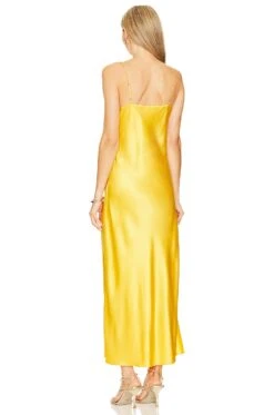 Mari V Neck Slip Dress Apricot -Bardot Store PSTL WD5 V3