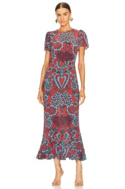 Lulani Dress Clover Block -Bardot Store RHOR WD125 V1