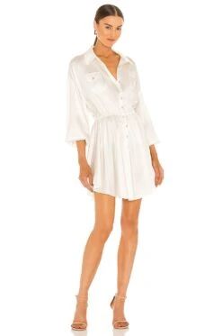 Revolve Clothing Store 13 Olive Mini Dress White