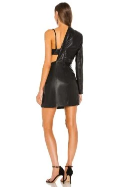 X REVOLVE Sabrina Cut Out Blazer Dress Black 7 X REVOLVE Sabrina Cut Out Blazer Dress Black -Bardot Store RONR WD444 V4