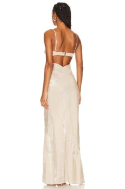 Illusion Tri Gown Nude -Bardot Store RUMR WD37 V3