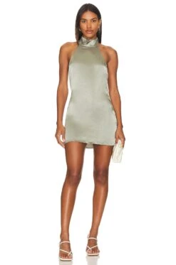 X Revolve Halter Mini Dress Black -Bardot Store SDYS WD134 V1