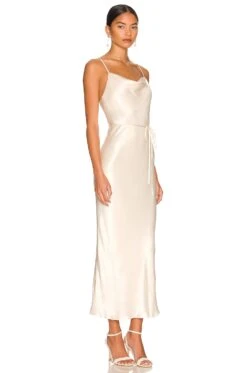 Shona Joy La Lune Bias Cowl Midi Dress Cream -Bardot Store SHON WD362 V4