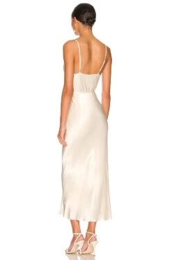 Shona Joy La Lune Bias Cowl Midi Dress Cream -Bardot Store SHON WD362 V5